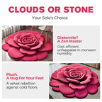 FloraLux Elegant Floor Mat | Plush comfort with diatomaceous earth for quick-drying elegance