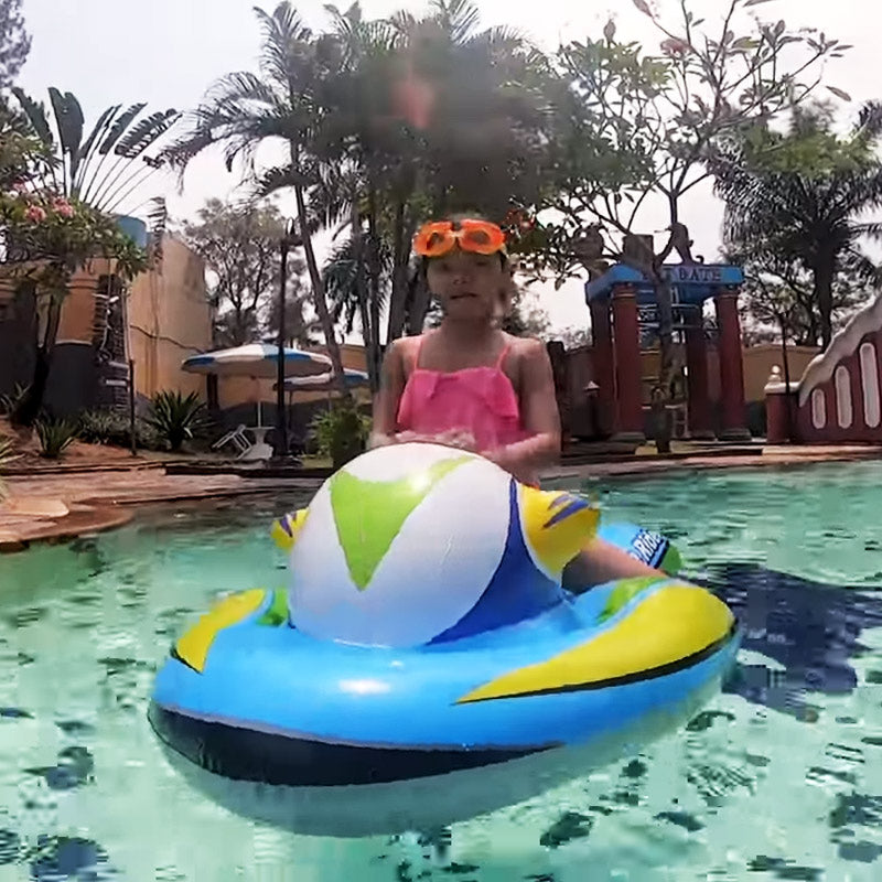 Inflatable Jet Ski Pool Float for Kids, Leak-Proof PVC Design