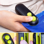 Rechargeable heat welding device with cutter