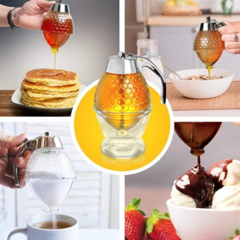 Stylish Honey Dispenser with Drip-Free Technology – Precise Dispensing without Spillage