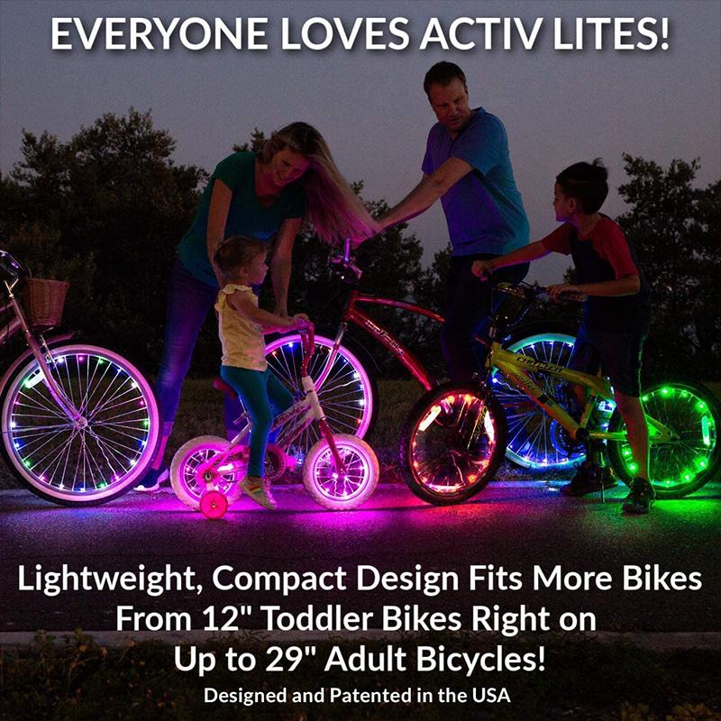 Bicycle tire lights strip