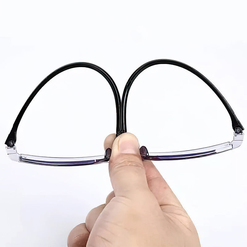 2024 new high hardness anti-blue light sapphire reading glasses dual focus intelligent reading glasses