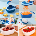 Kitchen strainer with cutter
