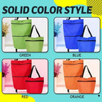 2 In 1 Folding Shopping Cart Tote Bag