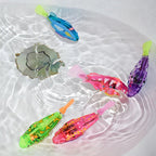 Electronic swimming fish with LED light