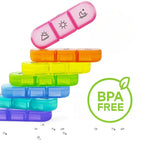 MediTrack | Weekly Pill Organizer – Improves Medication Adherence - Easy‑Open Large Compartments – BPA‑Free Durable – Travel & Seniors