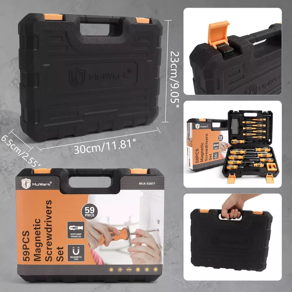Magnetic Screwdrivers Set with Case (43 PCS)