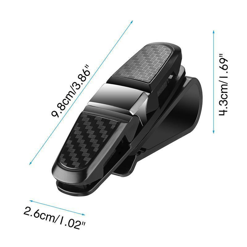 Sunglasses holder for car visor