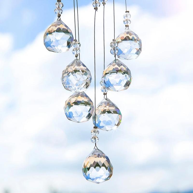 Sun Catcher Tree World Made of Crystal