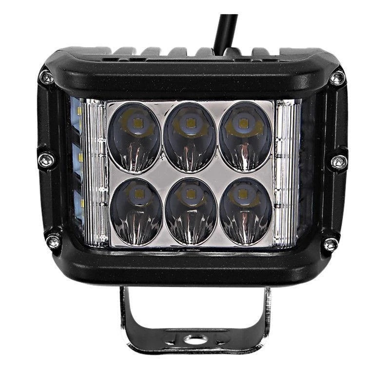 LED strobe spotlight with three sides for car