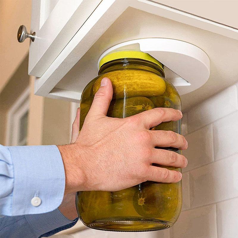 Glass opener with handle