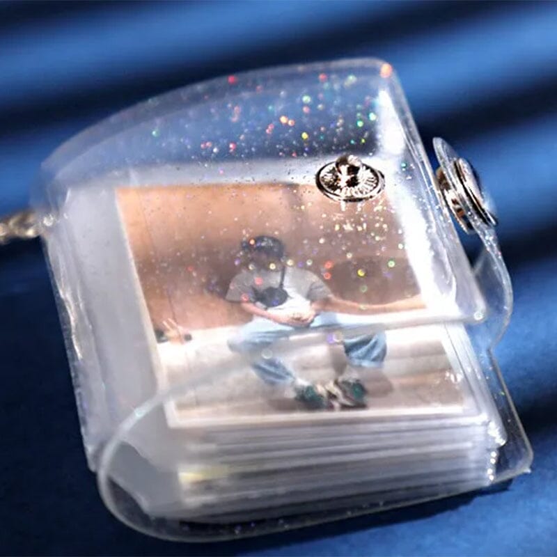 Small Photo Album Keychain Pendant