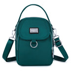 Women's Waterproof Nylon Shoulder Bag with Detachable Strap