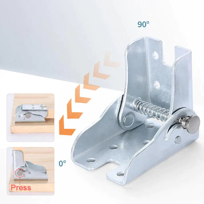 90 degrees self-locking hinge
