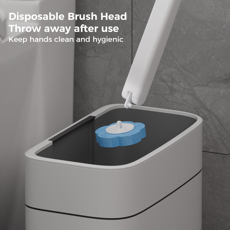 Toilet Wand Kit, Disposable Toilet Cleaning System with 18 Refill Heads