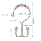 Stainless Steel Shower Curtain Hooks