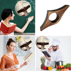 Book reading tool made of solid wood