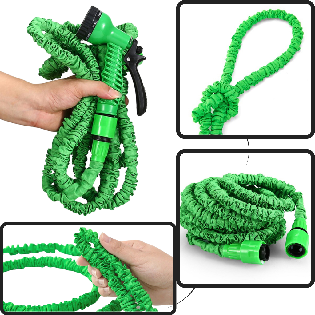 Expandable Garden Hose with Spray Gun