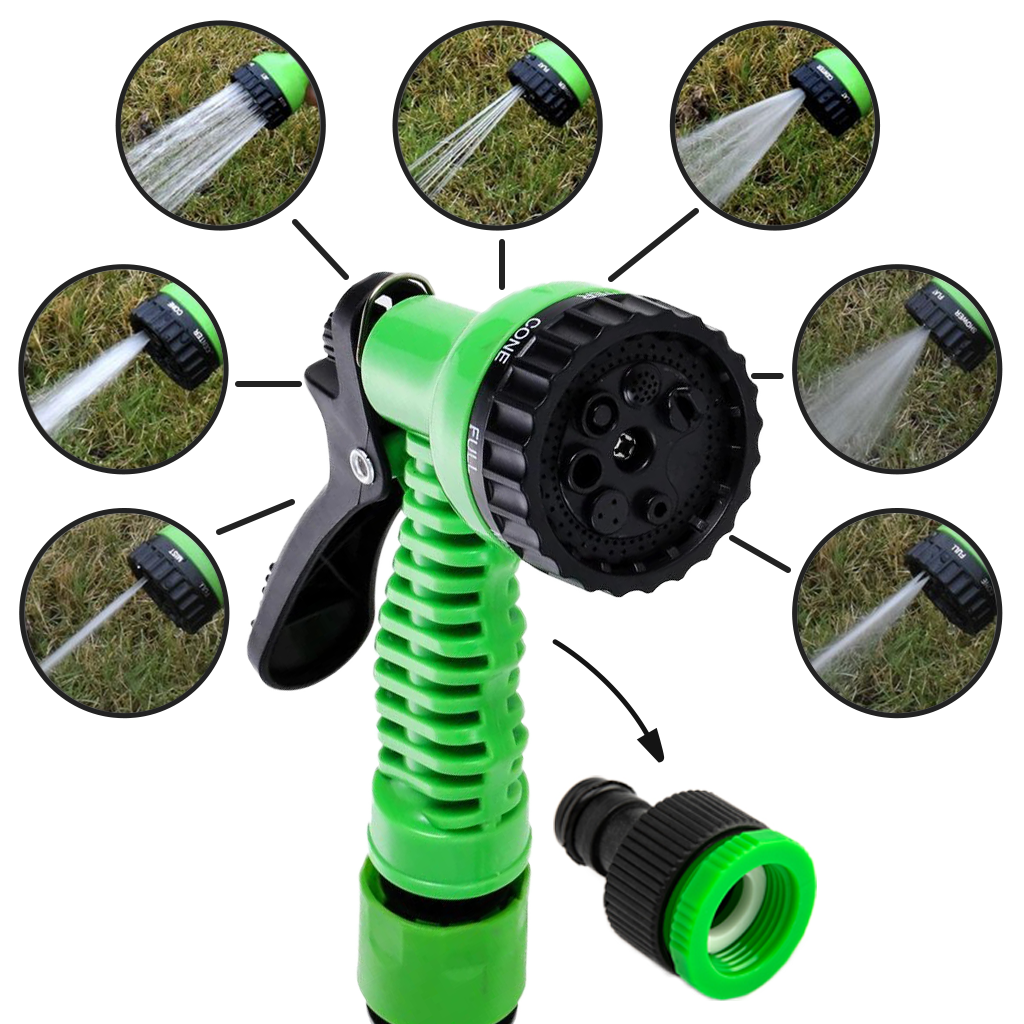 Expandable Garden Hose with Spray Gun