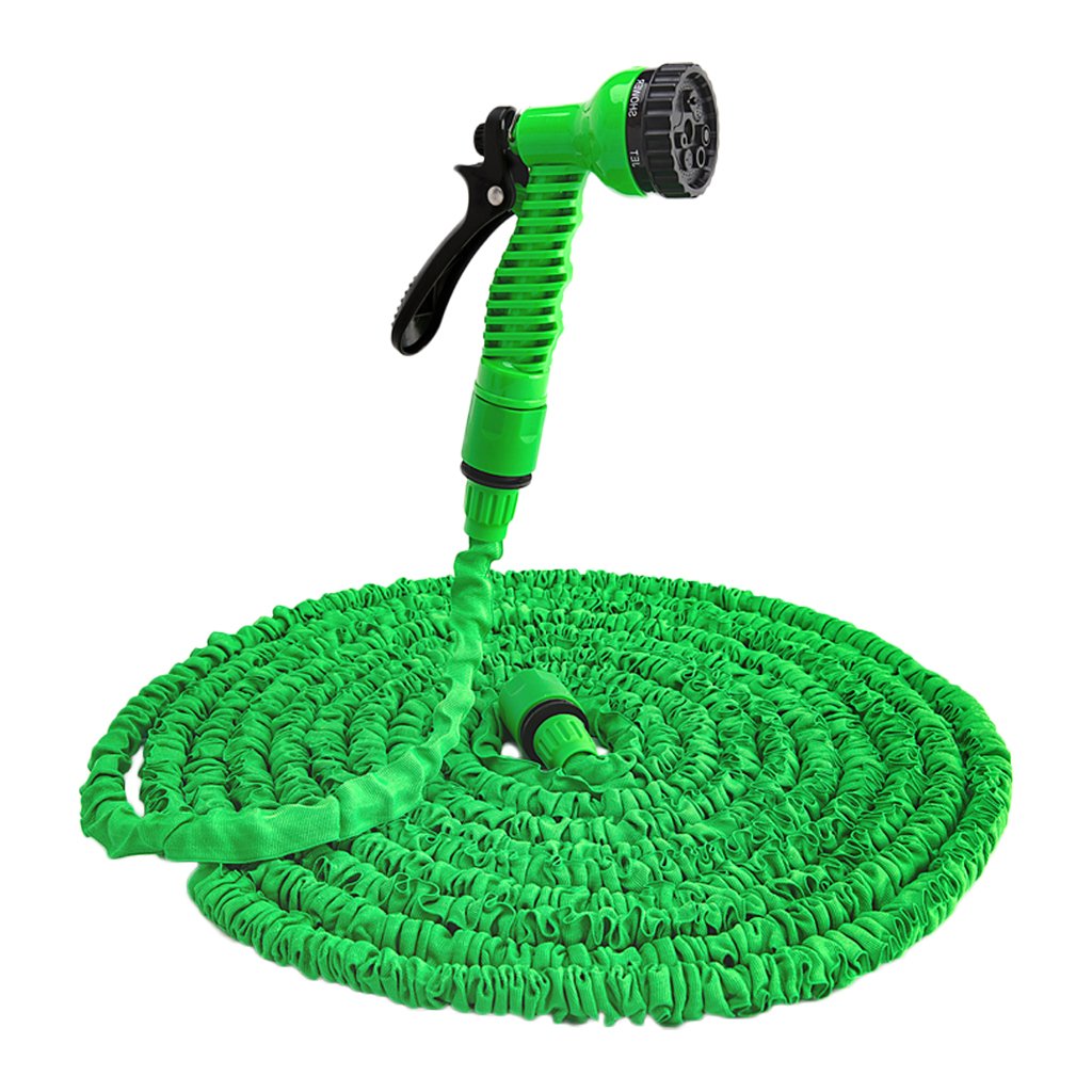 Expandable Garden Hose with Spray Gun