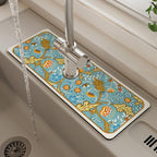 Absorbent pads for kitchen countertops and sinks