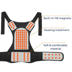 Self-Heating Back Support Brace | Adjustable Heated Posture Corrector for Back Pain Relief & Improved Posture