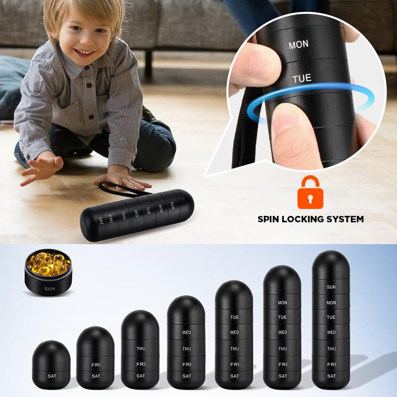 7 Days Portable Pill Organizer for Travel