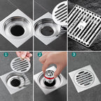 Magnetic odor-neutralizing floor drain core