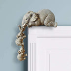 Elephant sitter hand-painted figures