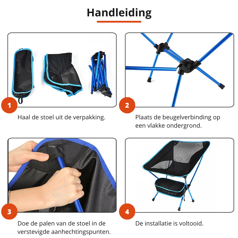 MoonFold Chair - Compact Foldable Chair for Outside