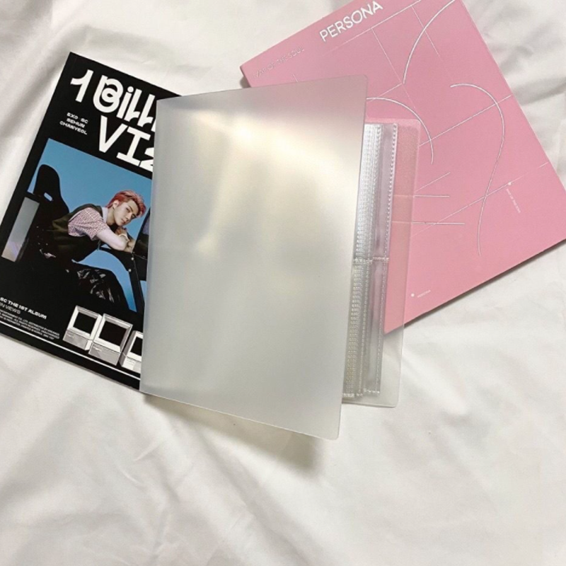 Simple transparent jewelry album storage bag