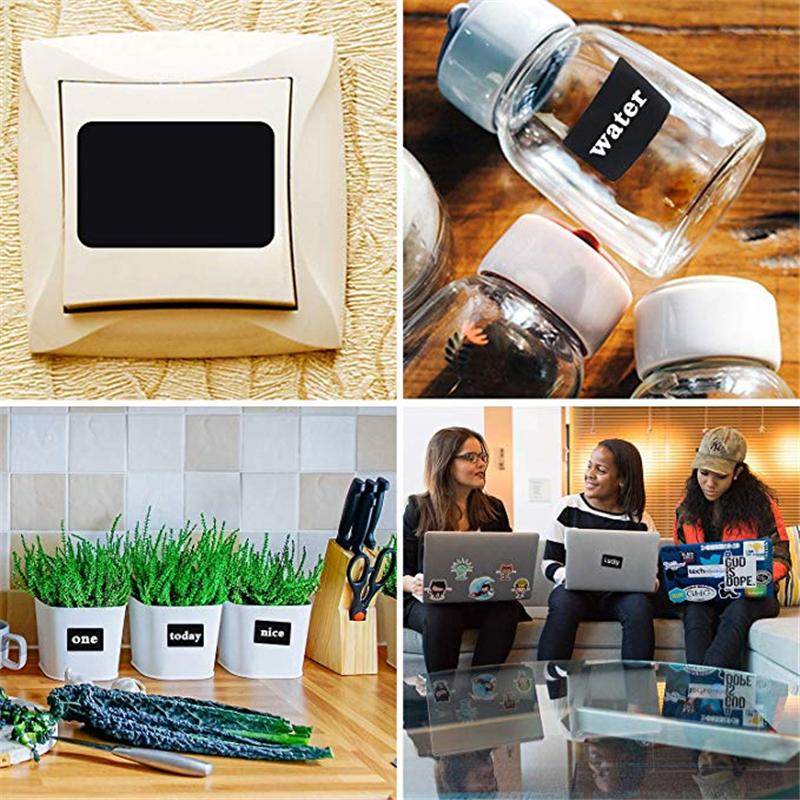 Reusable chalk labeling set