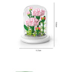 Noble Building Block Flower in Glass