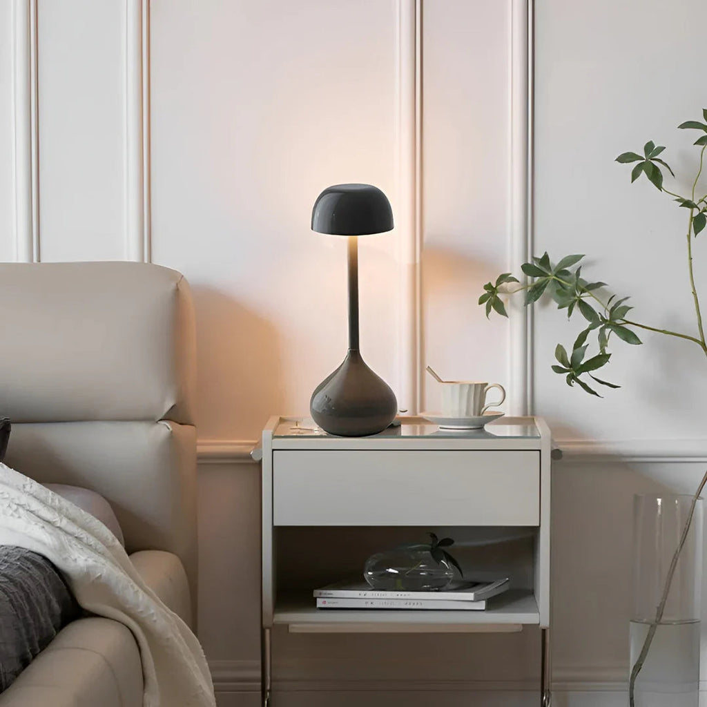 Cordless Dimmable Mushroom Table Lamp