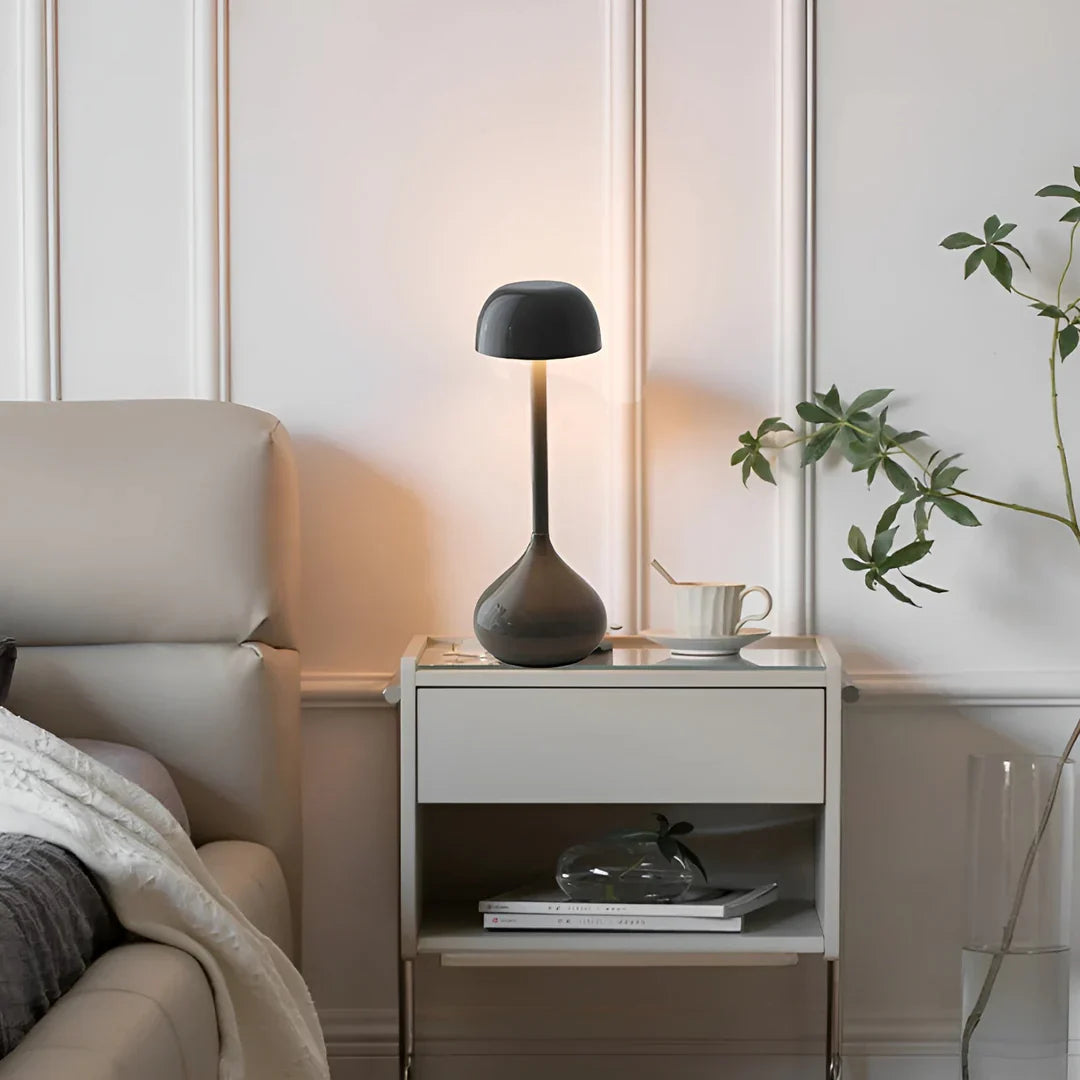 Cordless Dimmable Mushroom Table Lamp
