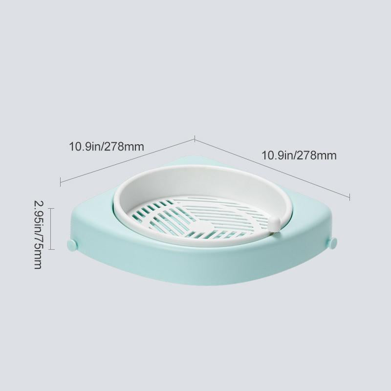 Bathroom Corner Rotating Shelf