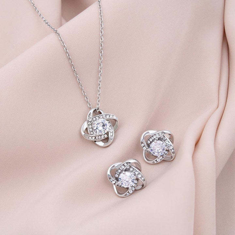 To my daughter dear knot necklace