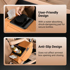 Integrated multifunctional riser cushion for car armrests under pressure