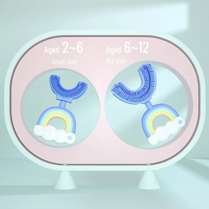 Children's Rainbow U-shaped Toothbrush