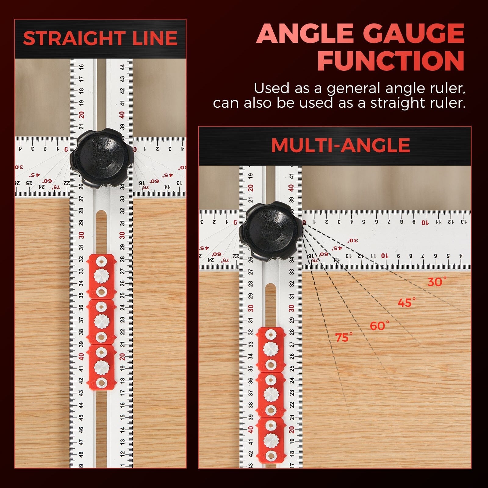 4 in 1 drilling position gauge