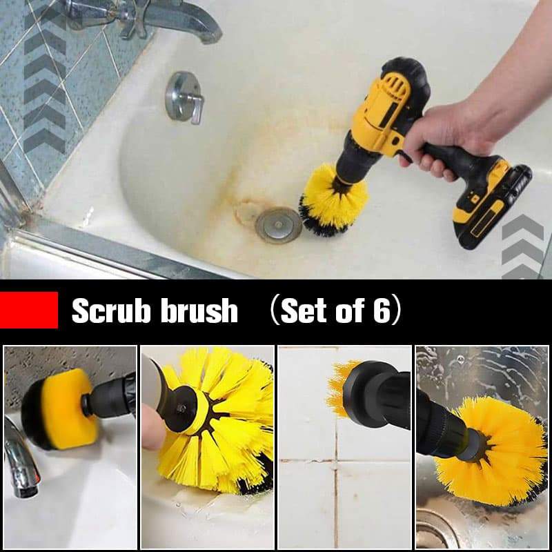 Electric drill brush