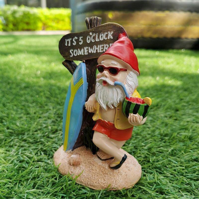 Resin Gnome Statue Ornament