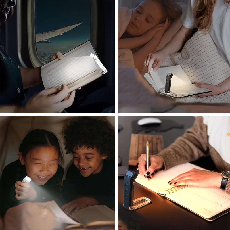 Portable LED reading light to clip on