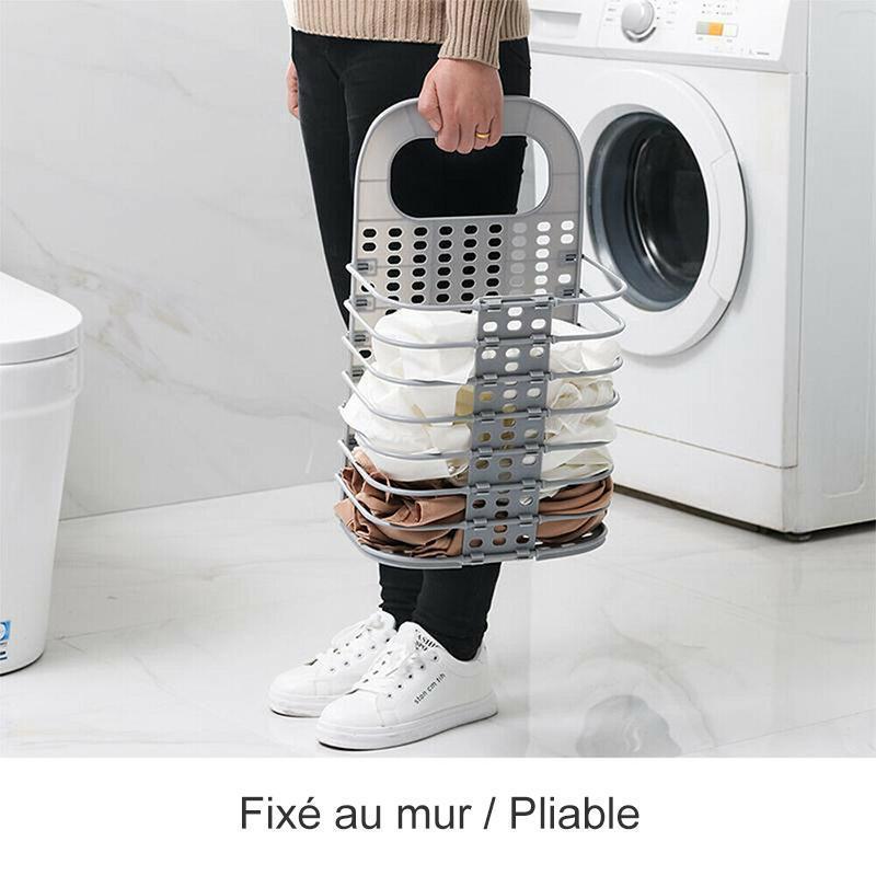Collapsible laundry basket household