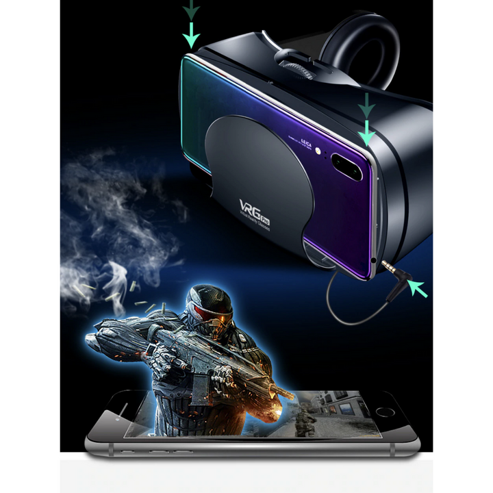 ImmersionX VR Glasses - intelligent VR glasses with integrated headphones
