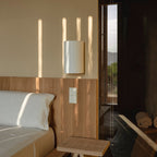 Fabric Wall Lamp in Japanese Wabi-Sabi Style