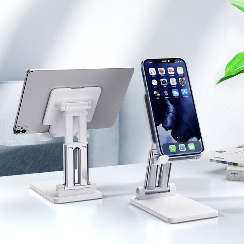 Foldable or white pole phone desk holder