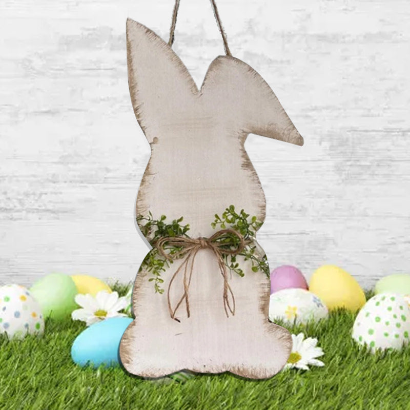 Easter Bunny Wooden Door Hanging Decor