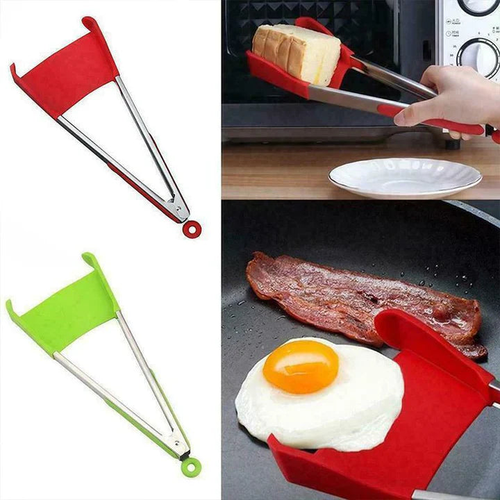 2 in 1 kitchen spatula and tongs