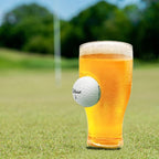 Golf ball pint glass